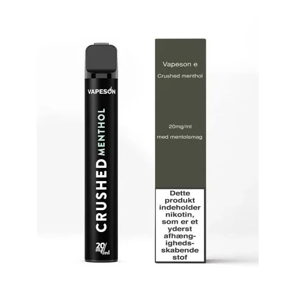VAPESON E DISPOSABLE - CRUSHED MENTHOL 20MG