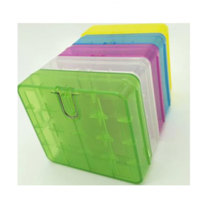 Farvet batteriboks 4stk 18650 batterier