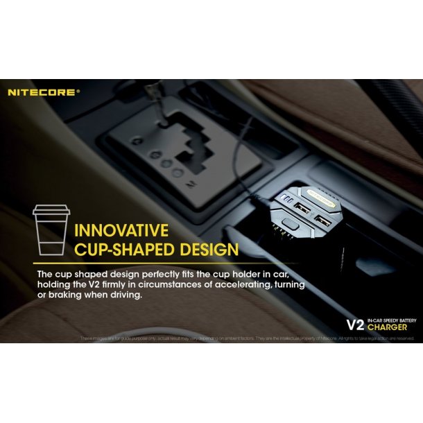 Nitecore V2 In-car 3A Quick Charger