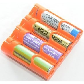 4stk 18650 batteri opbevaring