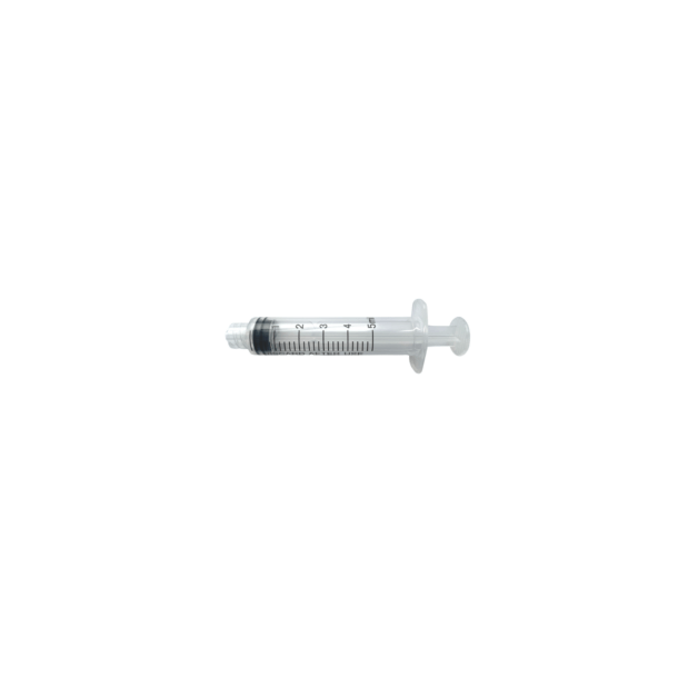Sprjte 5Ml m/gummi Luer Lock 