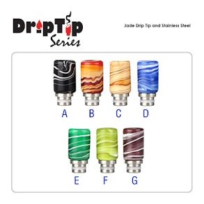 Jade Drip Tip and Stainless Steel