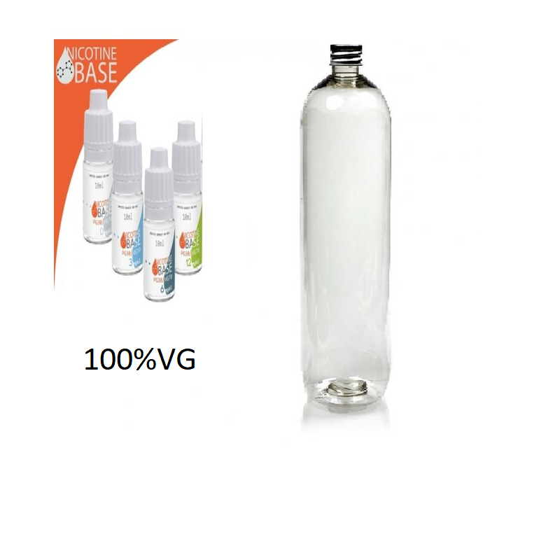 500ML 100% ren VG eller PG med/uden nikotin