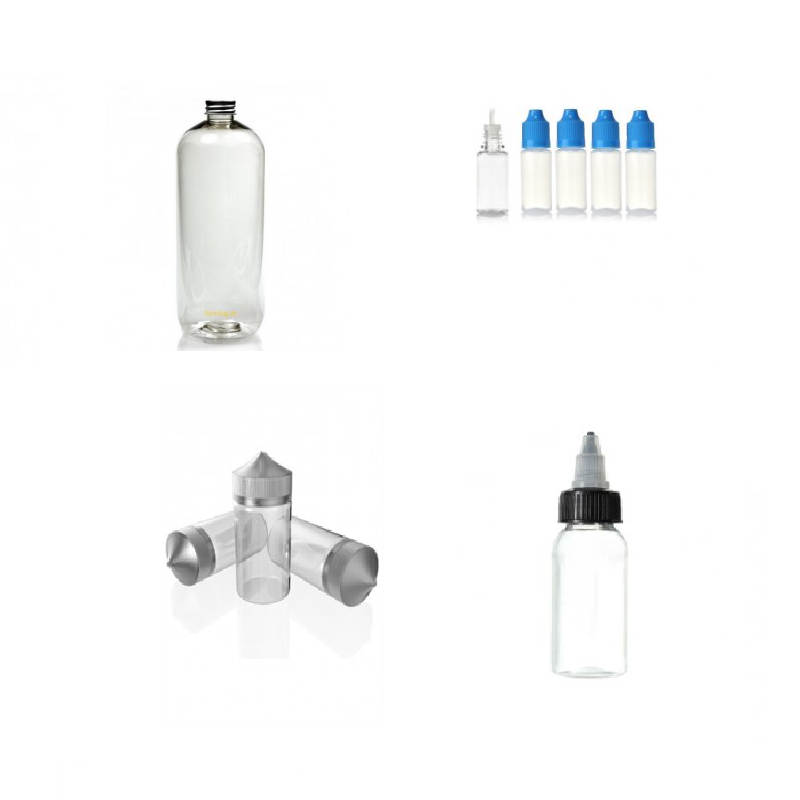 Pet Flasker. Glas klare hrde flasker